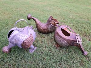 lot 148 image: Metal artistic plant water pouring cans