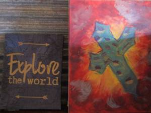 lot 64 image: beautiful wall art qty 2