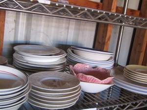 lot 65 image: large plate  and bowl  lot