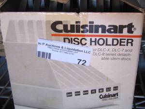 lot 72 image: Cuisinart disc holder new in box