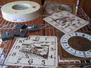 lot 115 image: clock faces, battery packs