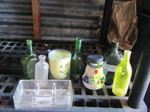 lot 127 image: vintage bottles and home dcor