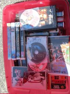 lot 137 image: large lot of vhs tapes and some DVDs