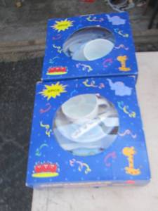 lot 172 image: new childrens dinner sets qty 2