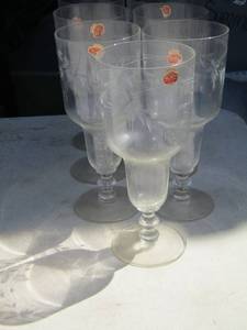 lot 178 image: crystal Acadia glasses