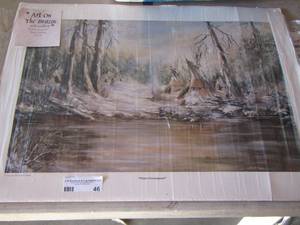 lot 46 image: WINTER ENCAMPMENT  BY BETTY BLAKELY  Art on the Brazos