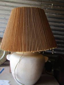 lot 25 image: large table lamp with shade works