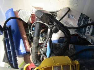 lot 210 image: misc. lot, flash lights- extension cords plus