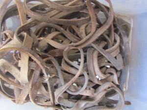 lot 212 image: large lot of leather straps