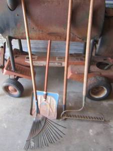 lot 217 image: yard tools- racks