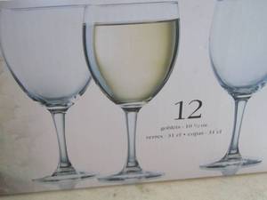 lot 346 image: WINE GLASSESGOBLETS   QTY 11