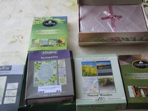 lot 349 image: BOXES OF GREETING CARDS  & STATIONARY