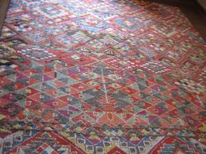 lot 93 image: Woolmark 40001492  MULTI COLOR RUG  11 X 9ft