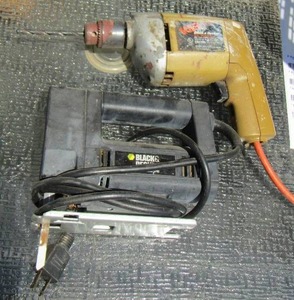 lot 136 image: Black & Decker SABRE SAW & DRILL