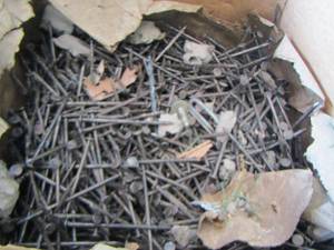 lot 156 image: box of large nails