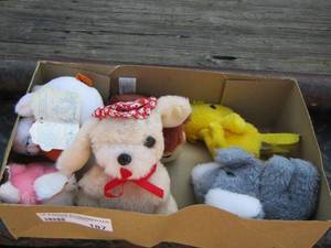 lot 187 image: mini stuffed animals vintage