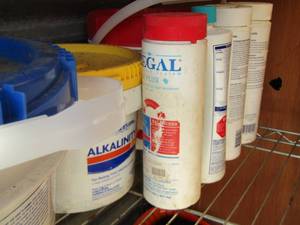 lot 196 image: pool chemicals new and used