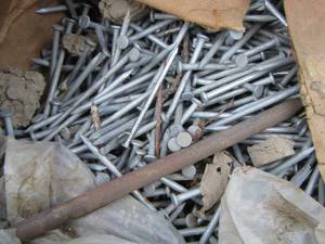 lot 202 image: large box of nails