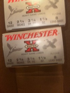 lot 52 image: WINCHESTER12 GA SHELLS   2 34  8 SHOT  2 BXS   X$$X