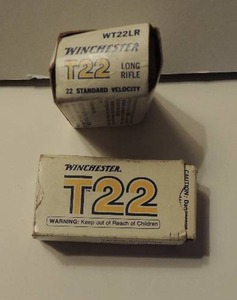 lot 85 image: WINCHESTER T22 LR  2 BOXES - 27 in one & 17 in the 2nd box  X $$