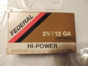 lot 211 image: FEDERAL 12 GA. 2 34 0 BUCKSHOT  ( 5 IN THE BOX)