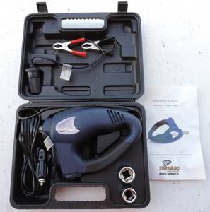lot 10 image: Tornado portable car 12 vdc electric reversible Impact Wrench kit w2 Sockets
