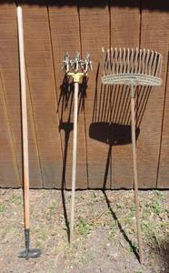 lot 70 image: Rake aerator and hoe