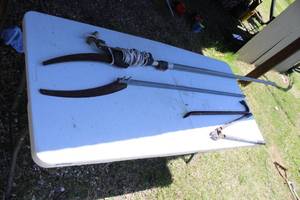 lot 49 image: Pole saws and crowbar and cutters