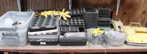 lot 78 image: Gardening starter trays and more see pic get everything in pictures
