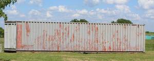 lot 92 image: 40 foot by 8 foot shipping container - BUYERS MUST BRING OWN EQUIPMENT, TOOLS, AND LABOR TO REMOVE ITEMS