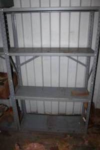 lot 136 image: Metal shelf