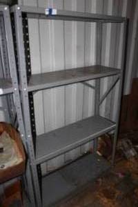 lot 137 image: Metal shelf