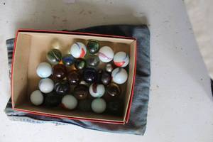 lot 157 image: Vintage large marbles