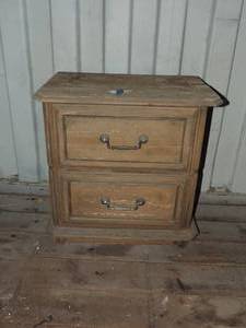lot 144 image: Two drawer dresser