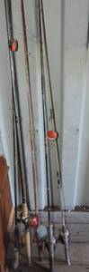 lot 149 image: 5 fishing poles