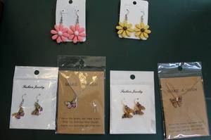 lot 241 image: earrings and necklaces