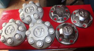 lot 138 image: Six Dodge Ram Wheel Center Caps