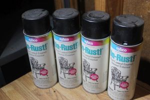 lot 204 image: Un-Rust Black Spray Paint
