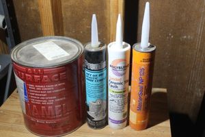 lot 208 image: Roof Cement, Ceramic Caulk, Roof Paint, Masterseal