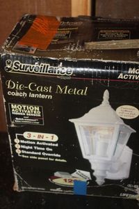 lot 328 image: Outdoor Die-cast Motion Activated Light, Appears Unused