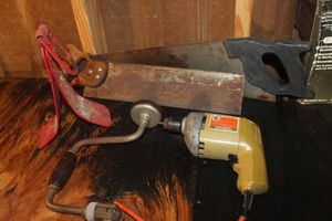 lot 330 image: Manual and Electric Drills, Hand Saws and More