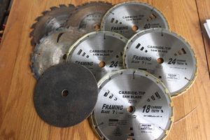 lot 265 image: 7 14 Saw Blades, 4 are unused