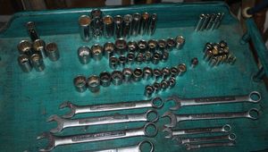 lot 409 image: Selection of Craftsman Sockets and Wrenches as Shown