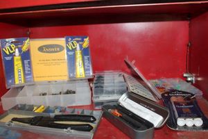 lot 438 image: O Ring Sets, Electric Wire End Set, Adhesives and More, See Photos