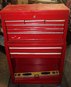 lot 465 image: Two Piece Tool Chest, Contents Included, (NOT on Wheels)