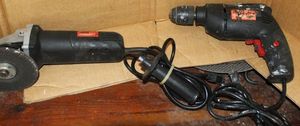 lot 221 image: Drill Master Angle Grinder and Drill