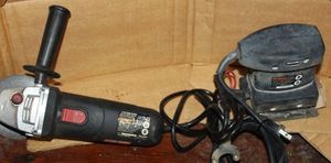 lot 225 image: Drill Master Angle Grinder and Palm Sander