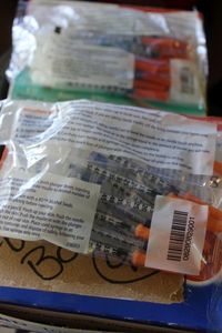 lot 383 image: Two boxes of 90 Insulin Needles