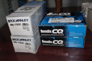 lot 62 image: BeckArnley 086-1763C Ceramic Brake Pad and Bendix CQ Ceramic Brake Pads fits Chrysler, Dodge Dakota, Dodge Durango. Ram 1500 and more