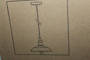 lot 110 image: LNC Hanging Light Fixture In Brown